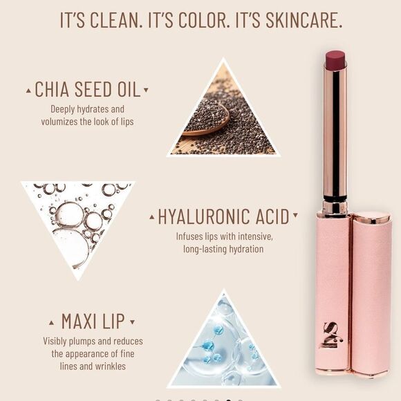 🌻 LYS SPEAK LOVE MOISTURE MATTE LIPSTICK DESIRED (Reddish Brown Lipstick) New - Picture 8 of 9